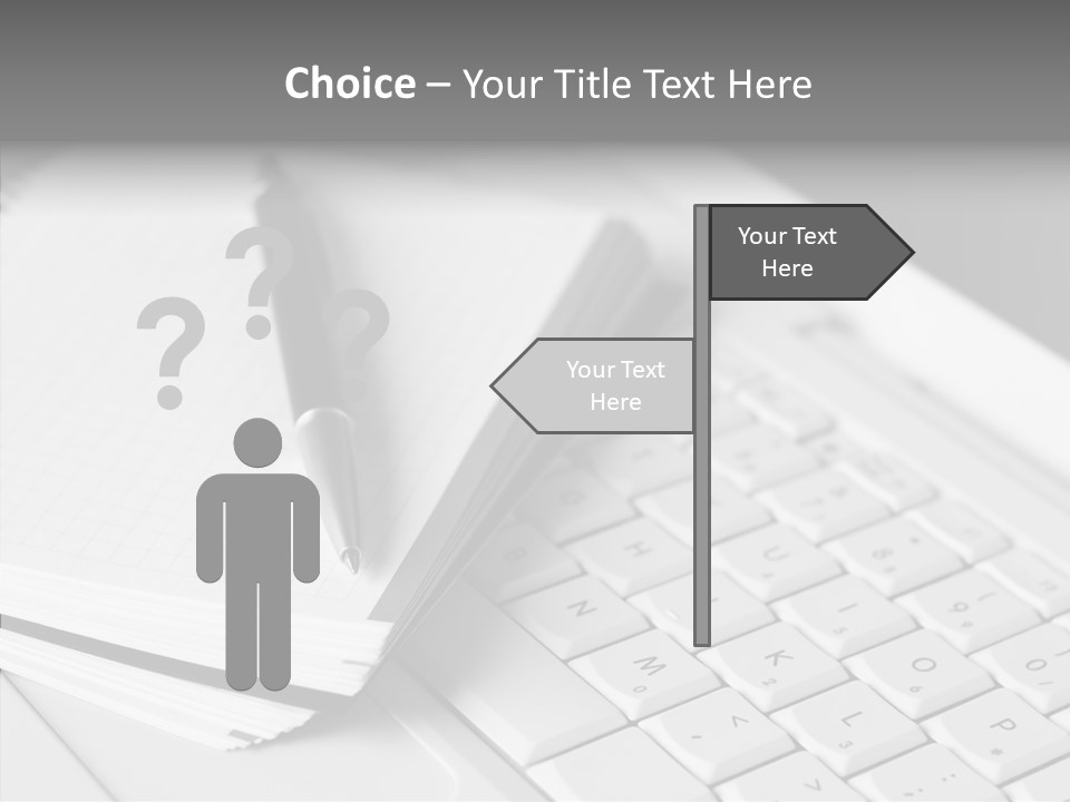 Togetherness White Background Assist PowerPoint Template