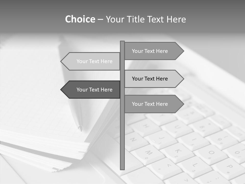 Togetherness White Background Assist PowerPoint Template
