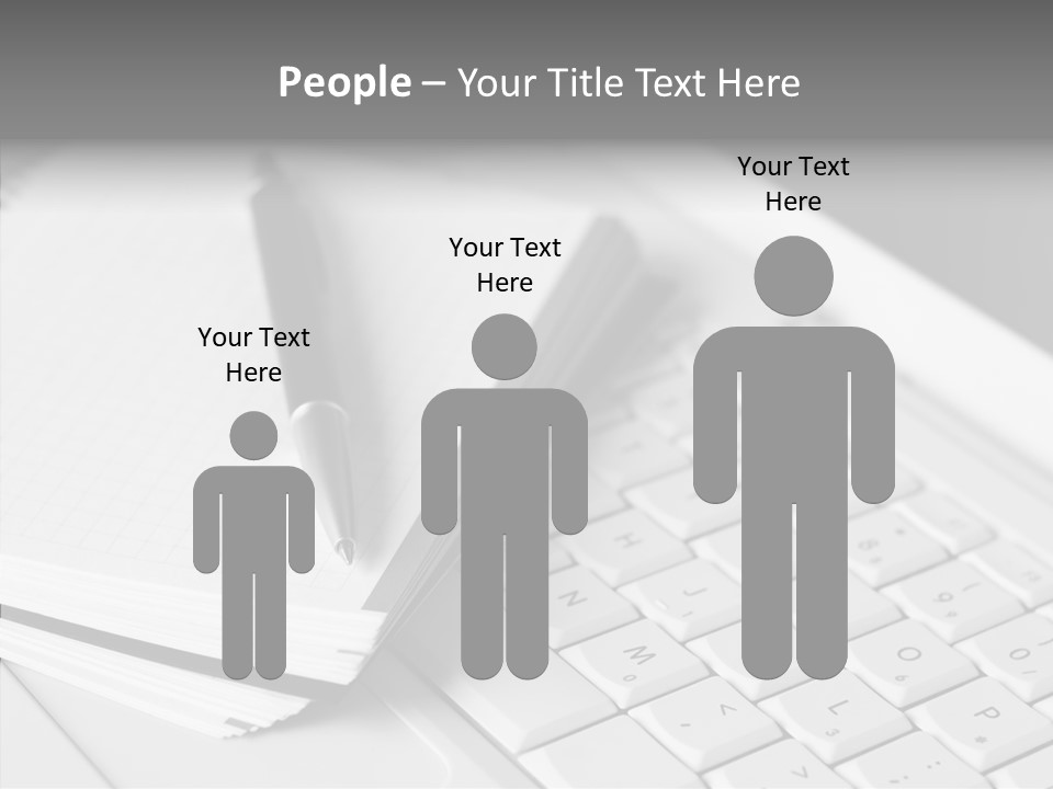 Togetherness White Background Assist PowerPoint Template