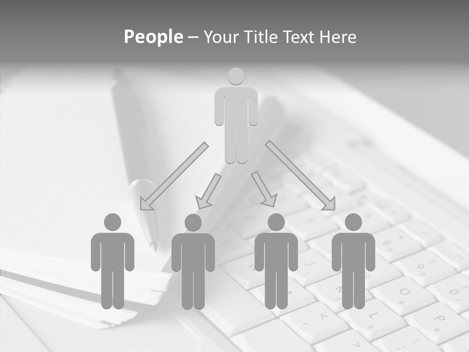 Togetherness White Background Assist PowerPoint Template