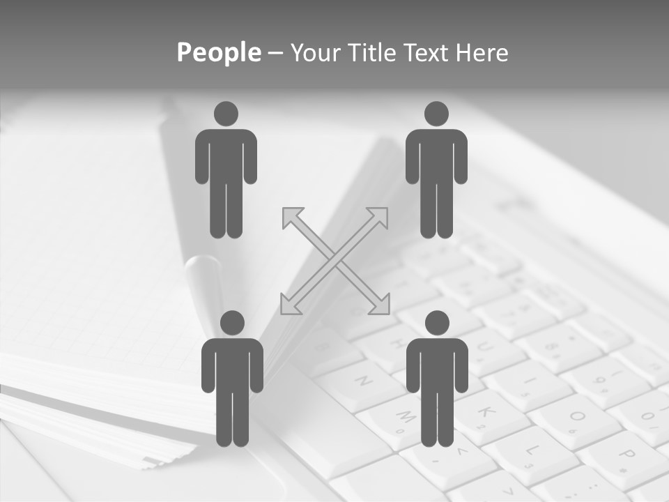 Togetherness White Background Assist PowerPoint Template