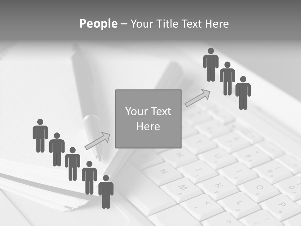 Togetherness White Background Assist PowerPoint Template