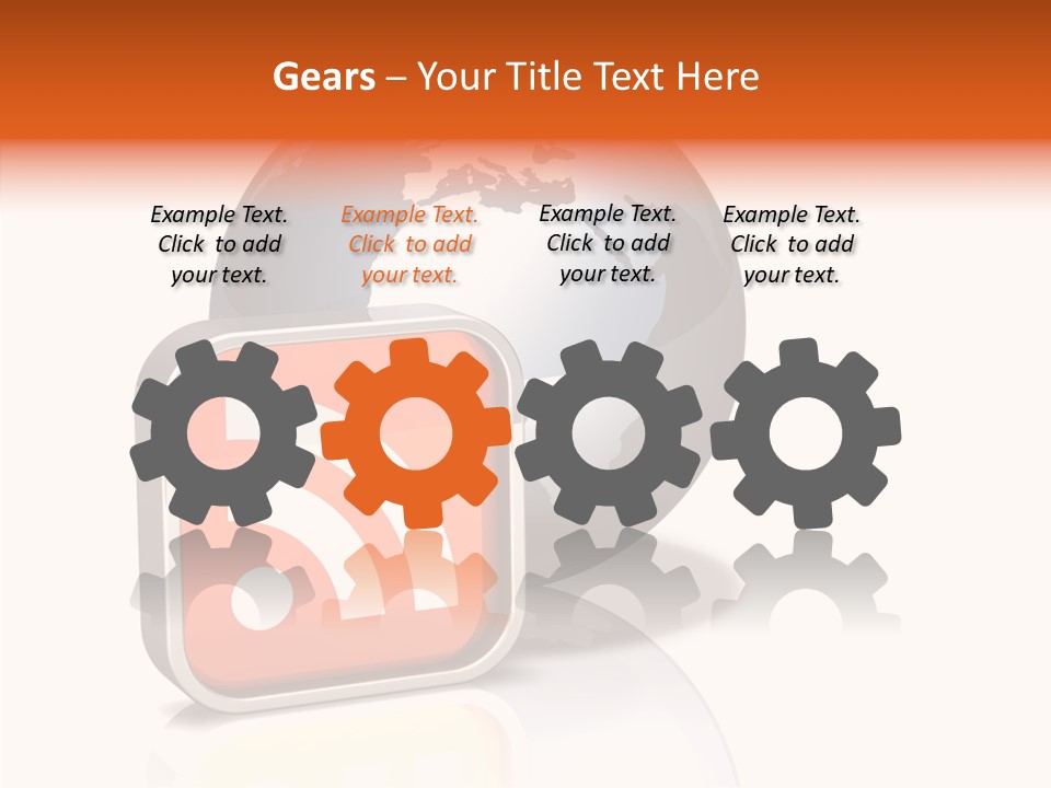 Female Finger Help PowerPoint Template