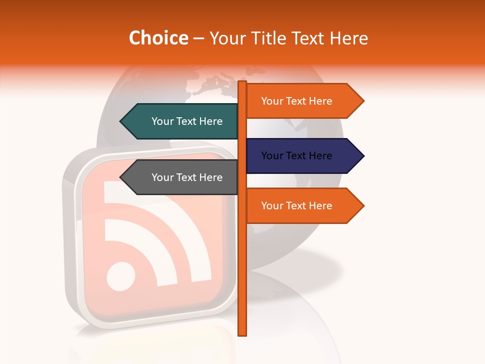 Female Finger Help PowerPoint Template