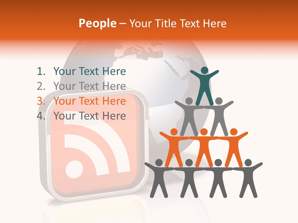 Female Finger Help PowerPoint Template