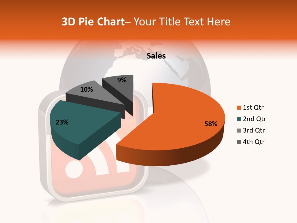 Female Finger Help PowerPoint Template