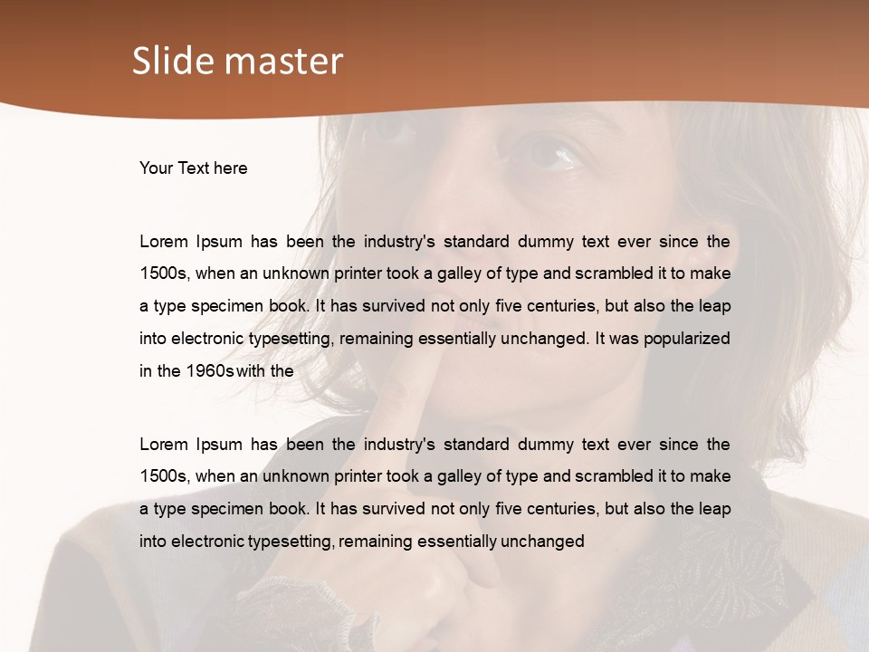 Togetherness Human Elder PowerPoint Template