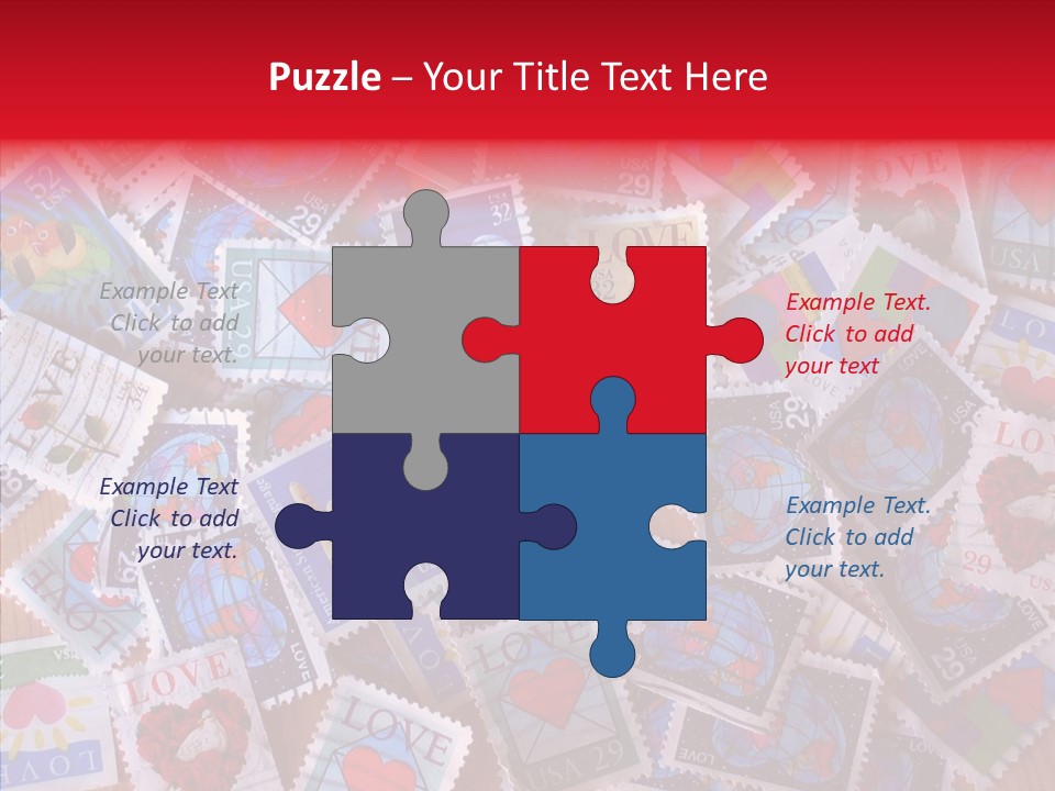 Touching  Grandmother PowerPoint Template