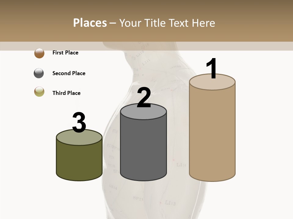 Elderly Hand Young PowerPoint Template