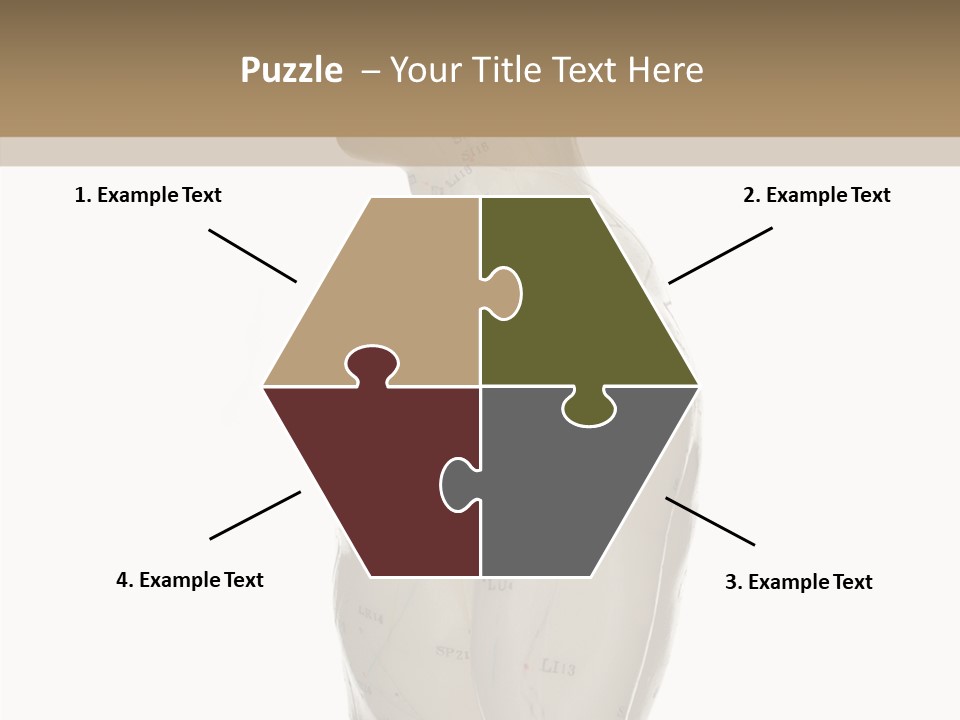 Elderly Hand Young PowerPoint Template