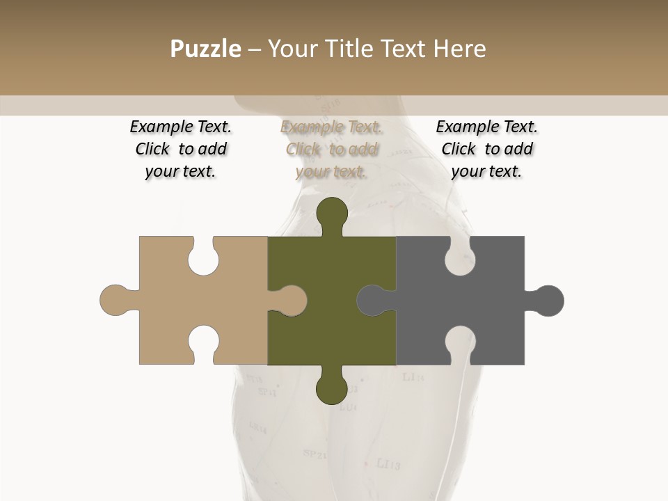 Elderly Hand Young PowerPoint Template