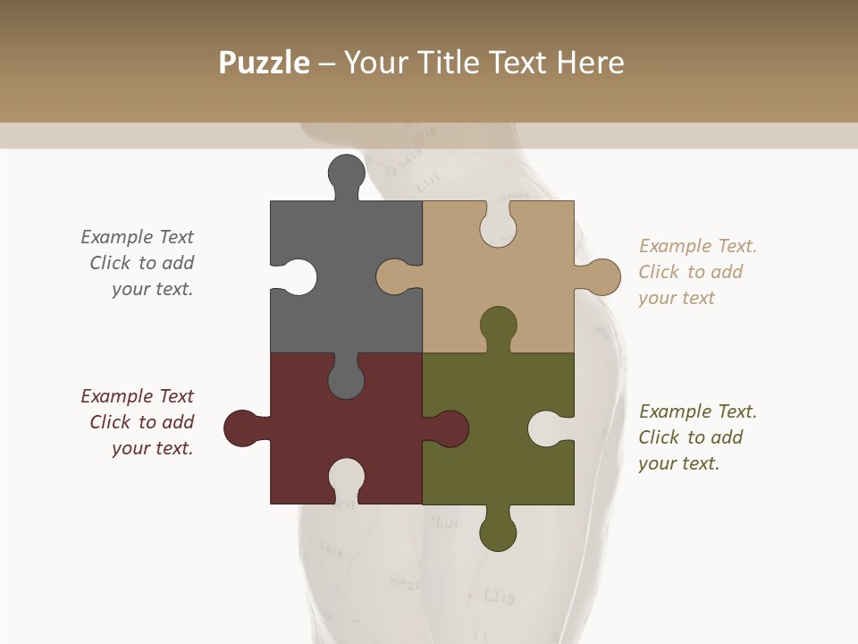 Elderly Hand Young PowerPoint Template