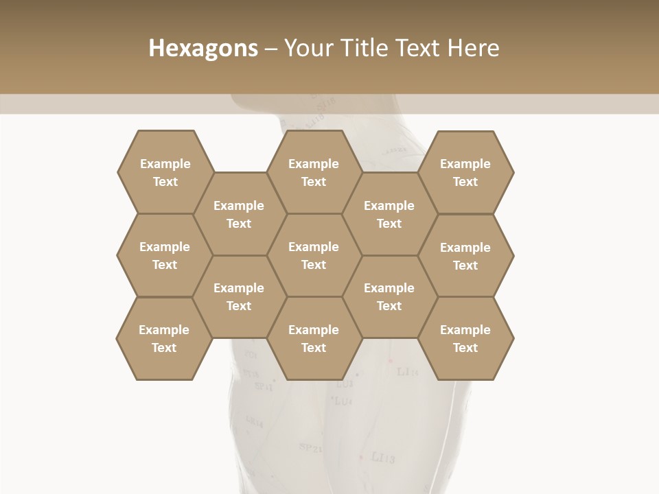 Elderly Hand Young PowerPoint Template