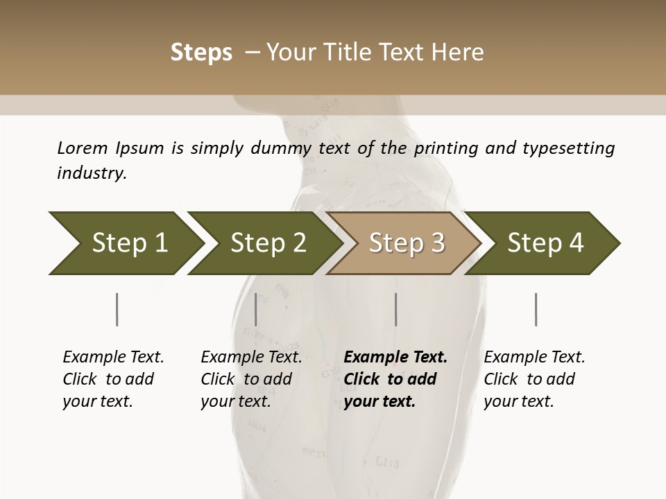 Elderly Hand Young PowerPoint Template