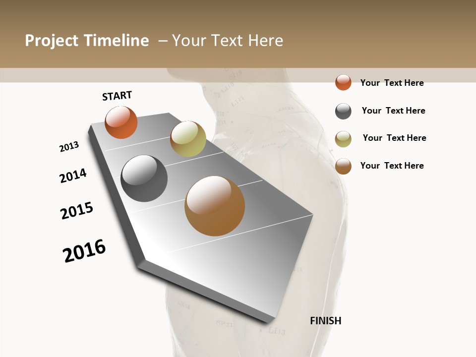 Elderly Hand Young PowerPoint Template