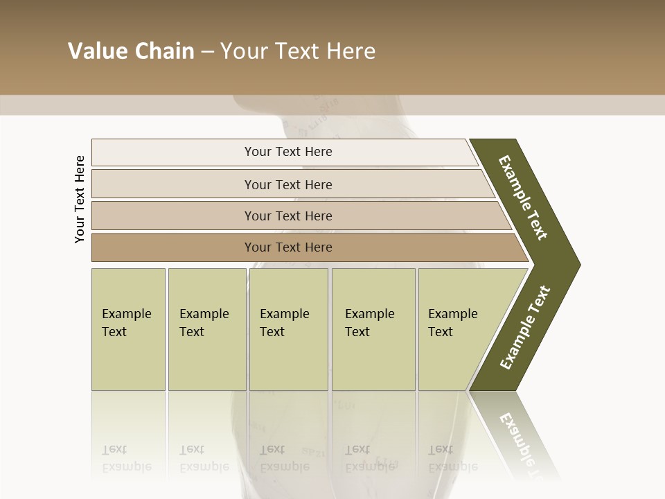Elderly Hand Young PowerPoint Template