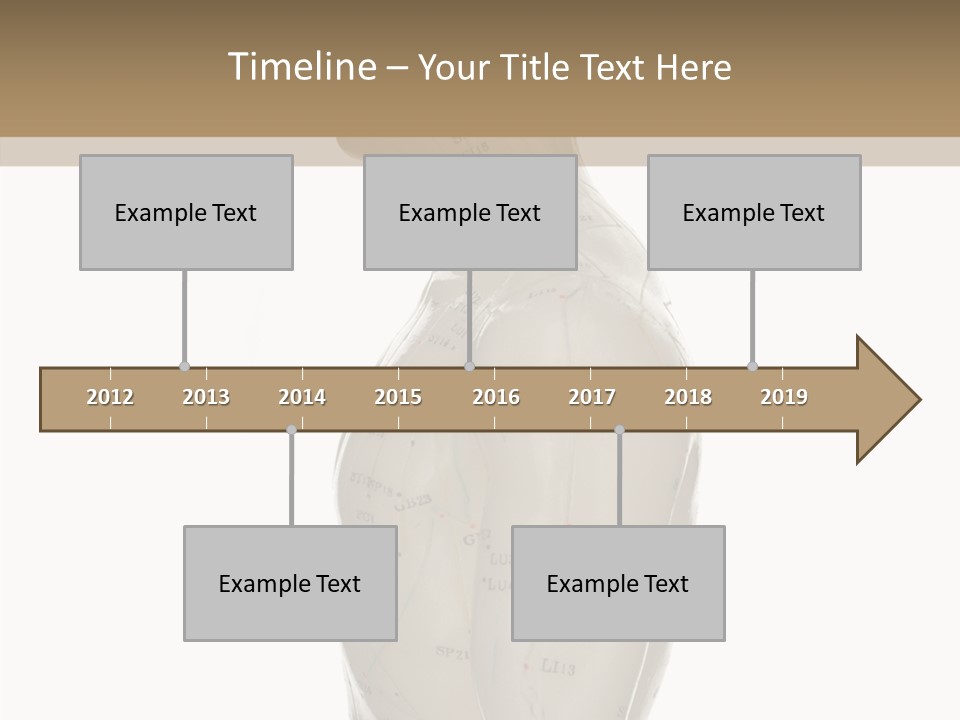Elderly Hand Young PowerPoint Template