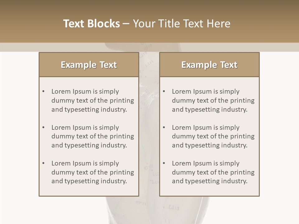 Elderly Hand Young PowerPoint Template