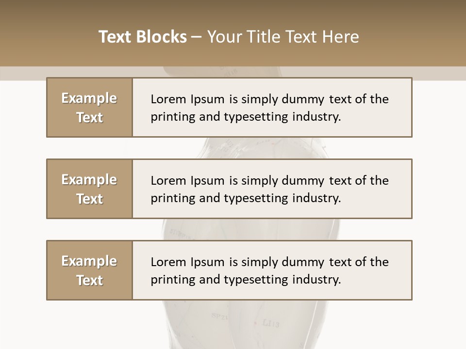 Elderly Hand Young PowerPoint Template