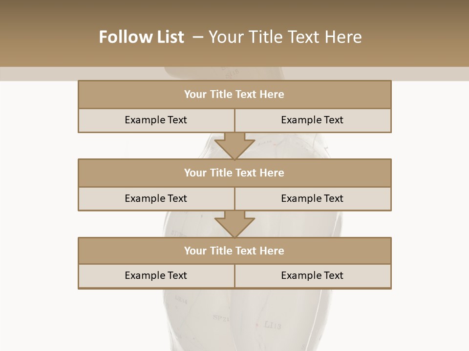 Elderly Hand Young PowerPoint Template