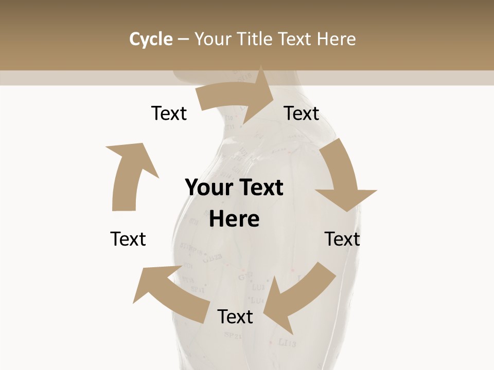 Elderly Hand Young PowerPoint Template
