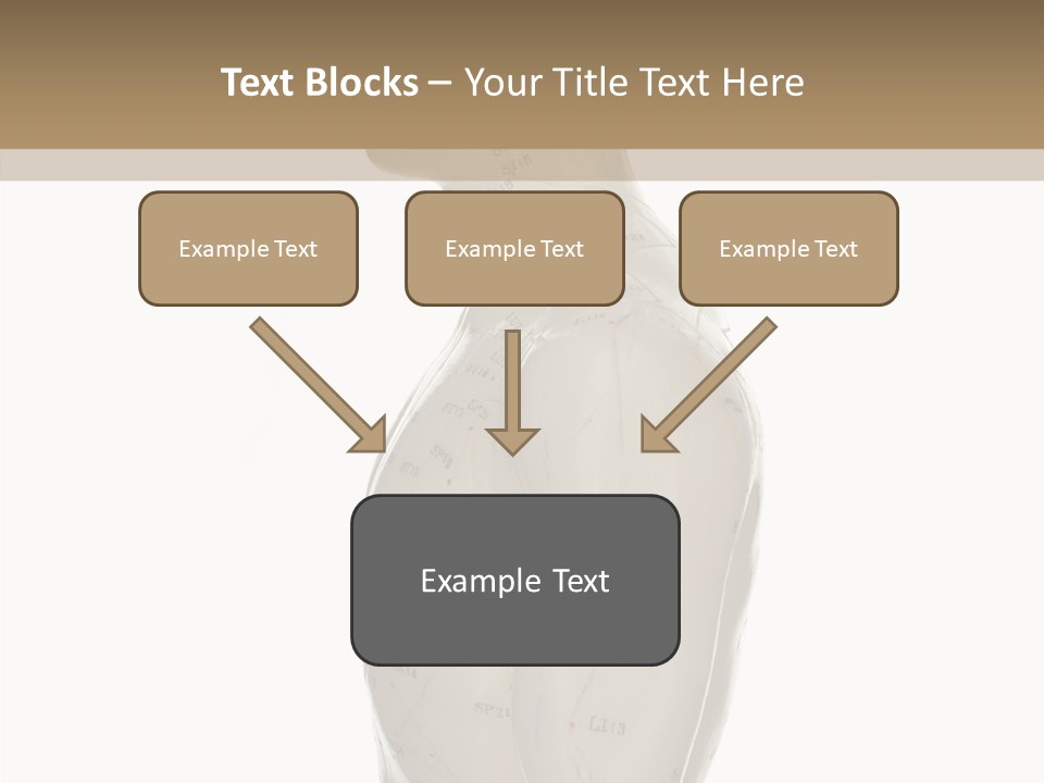 Elderly Hand Young PowerPoint Template