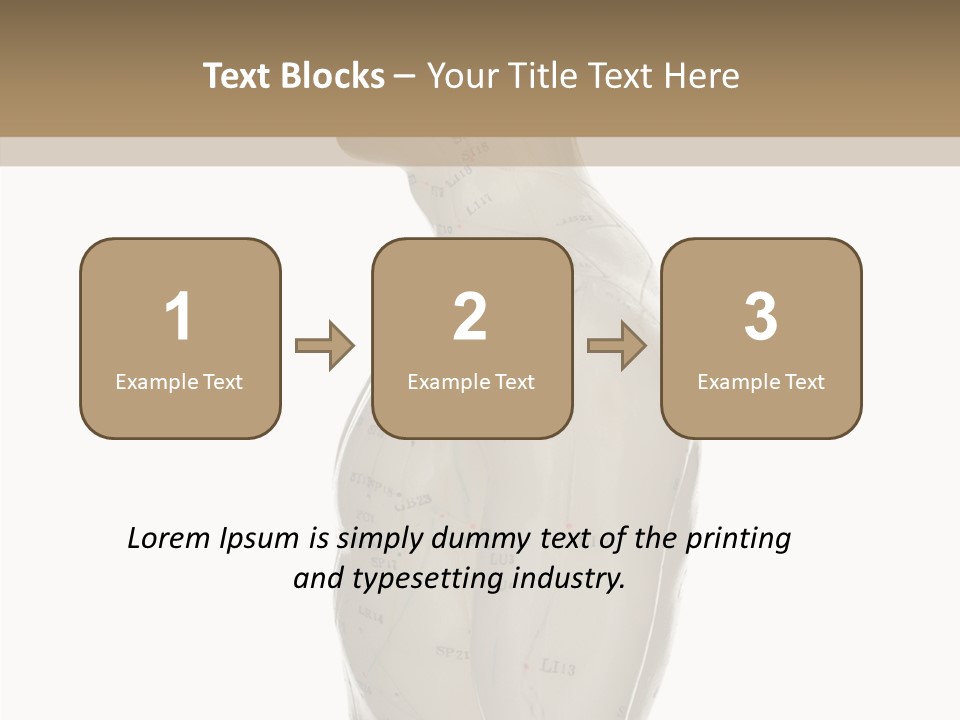 Elderly Hand Young PowerPoint Template