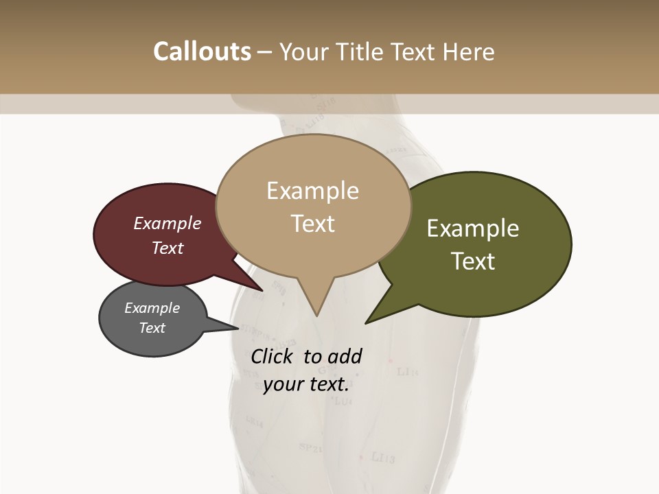 Elderly Hand Young PowerPoint Template