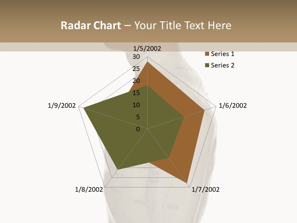 Elderly Hand Young PowerPoint Template