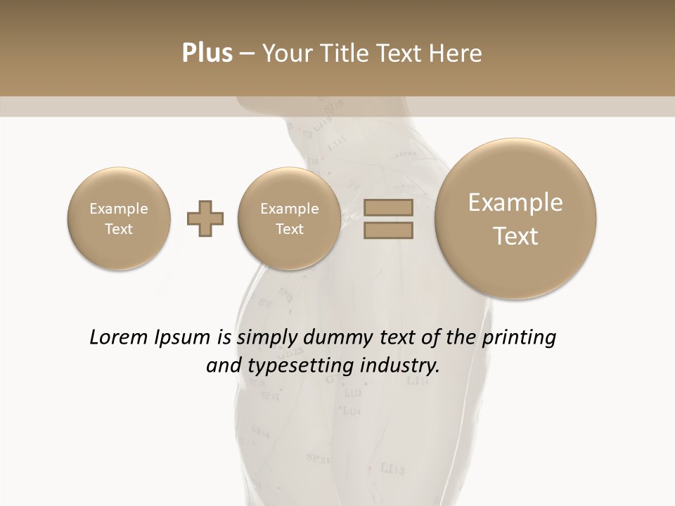 Elderly Hand Young PowerPoint Template