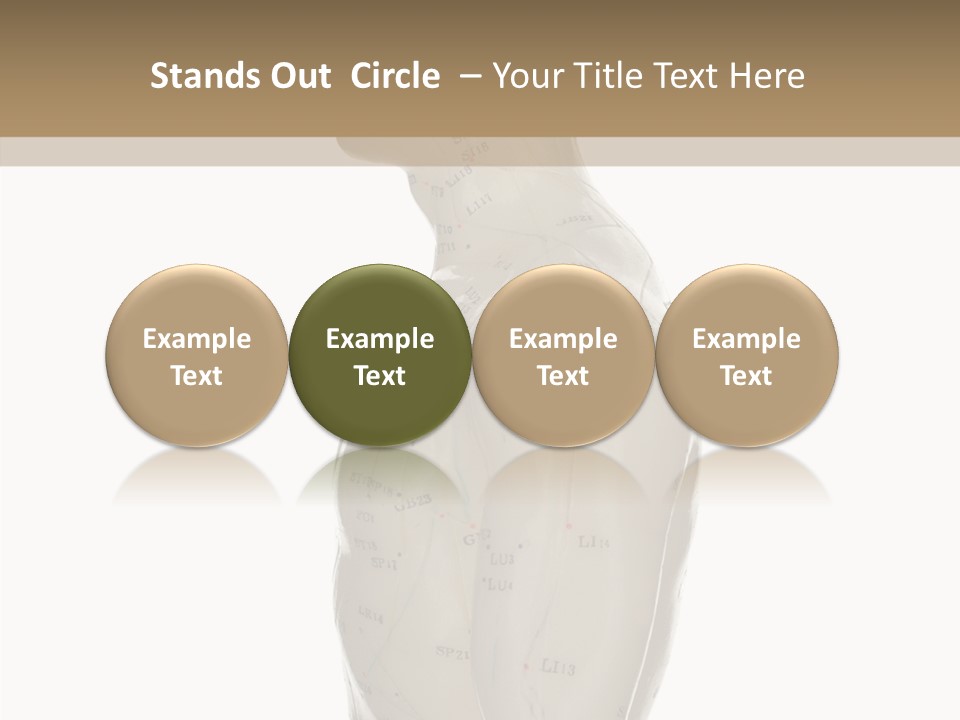 Elderly Hand Young PowerPoint Template