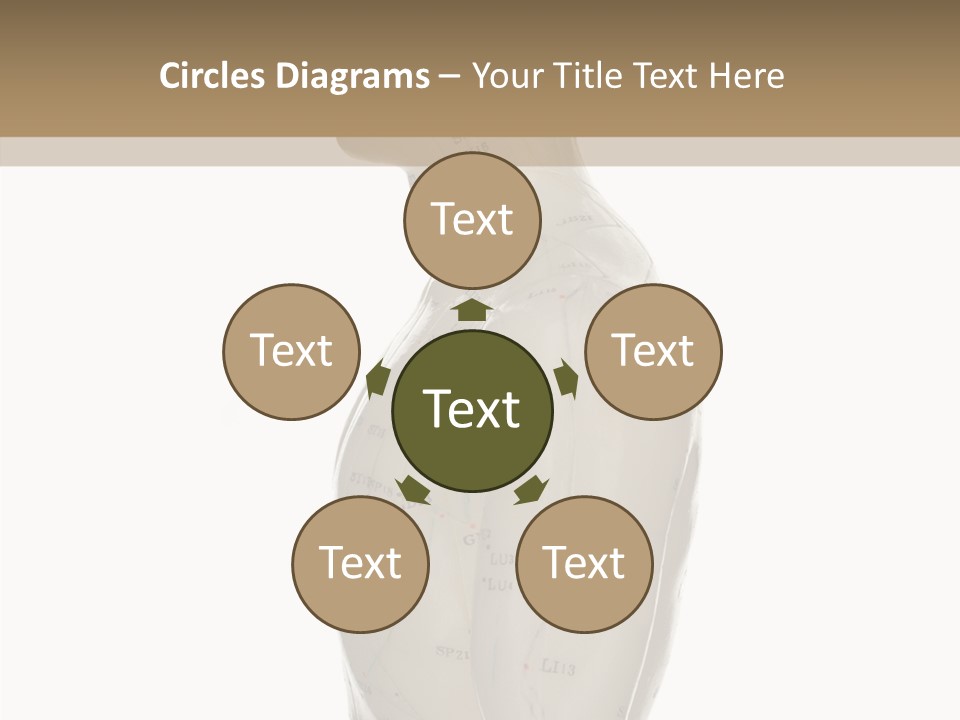 Elderly Hand Young PowerPoint Template