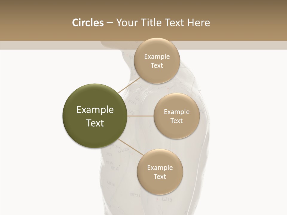 Elderly Hand Young PowerPoint Template