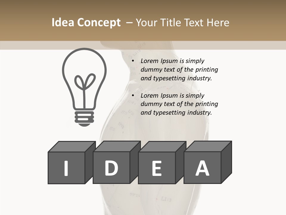 Elderly Hand Young PowerPoint Template