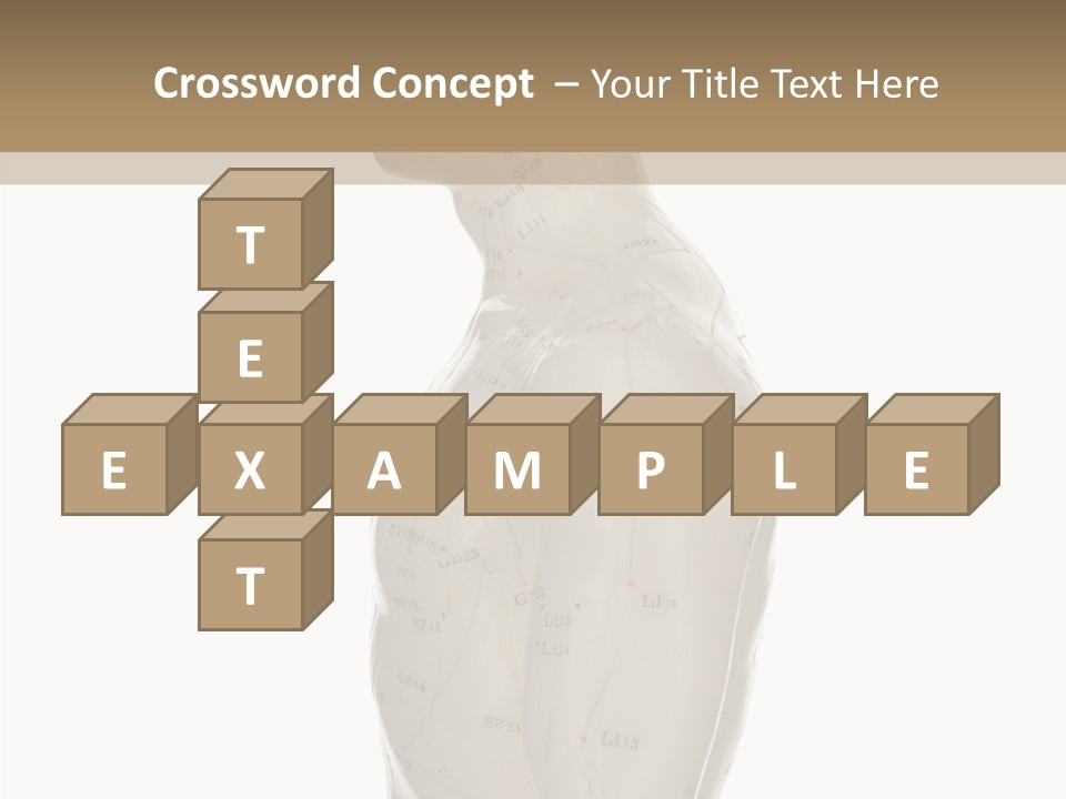 Elderly Hand Young PowerPoint Template