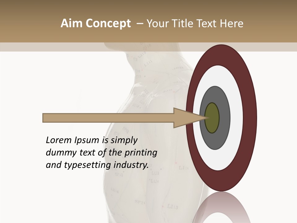 Elderly Hand Young PowerPoint Template