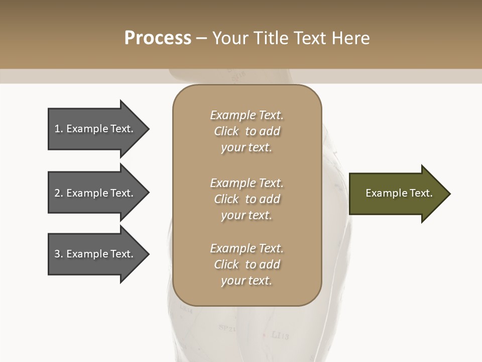 Elderly Hand Young PowerPoint Template