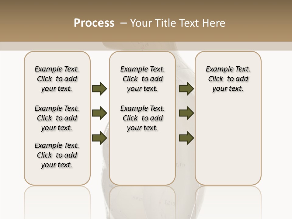 Elderly Hand Young PowerPoint Template
