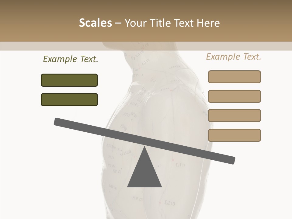 Elderly Hand Young PowerPoint Template