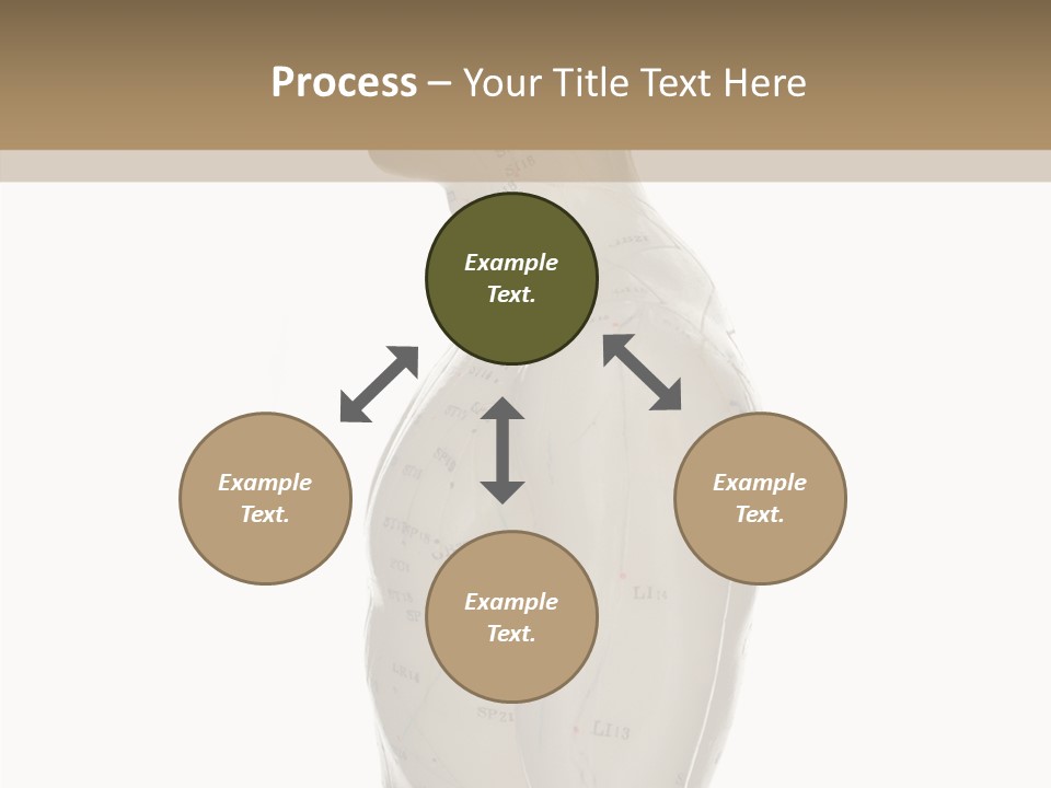 Elderly Hand Young PowerPoint Template