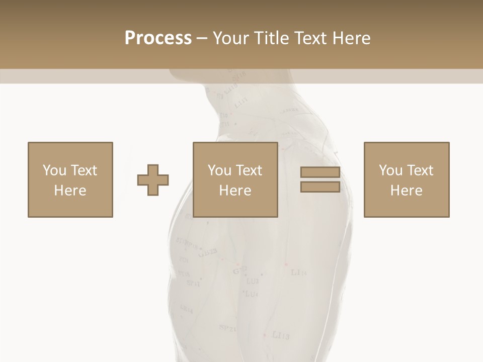 Elderly Hand Young PowerPoint Template