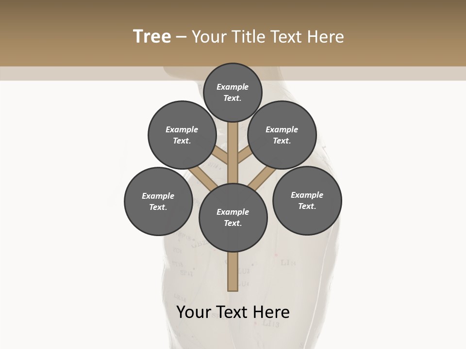 Elderly Hand Young PowerPoint Template