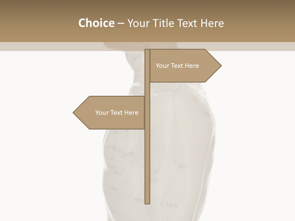 Elderly Hand Young PowerPoint Template
