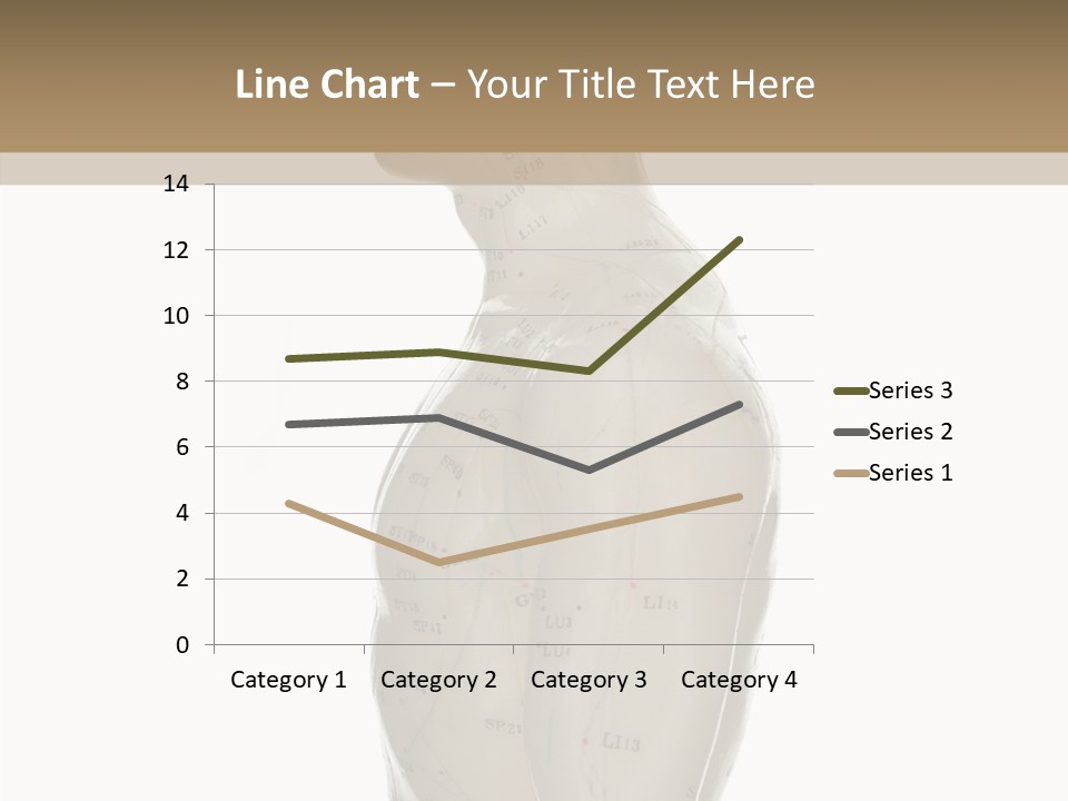 Elderly Hand Young PowerPoint Template
