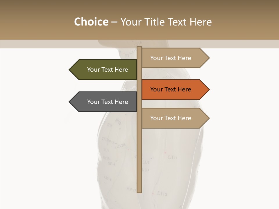 Elderly Hand Young PowerPoint Template