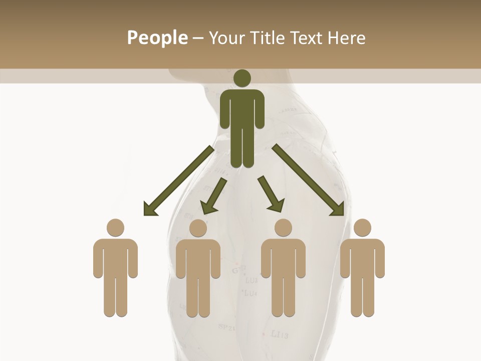 Elderly Hand Young PowerPoint Template