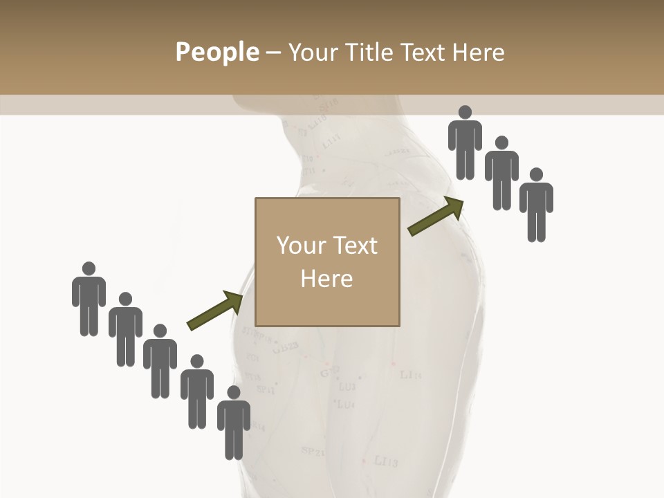 Elderly Hand Young PowerPoint Template