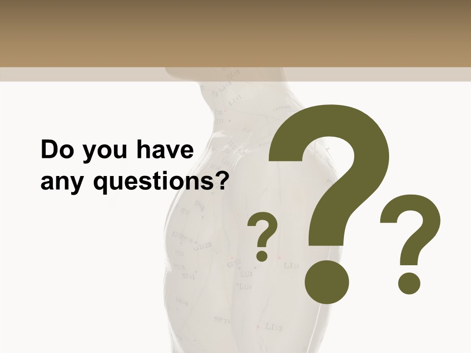 Elderly Hand Young PowerPoint Template