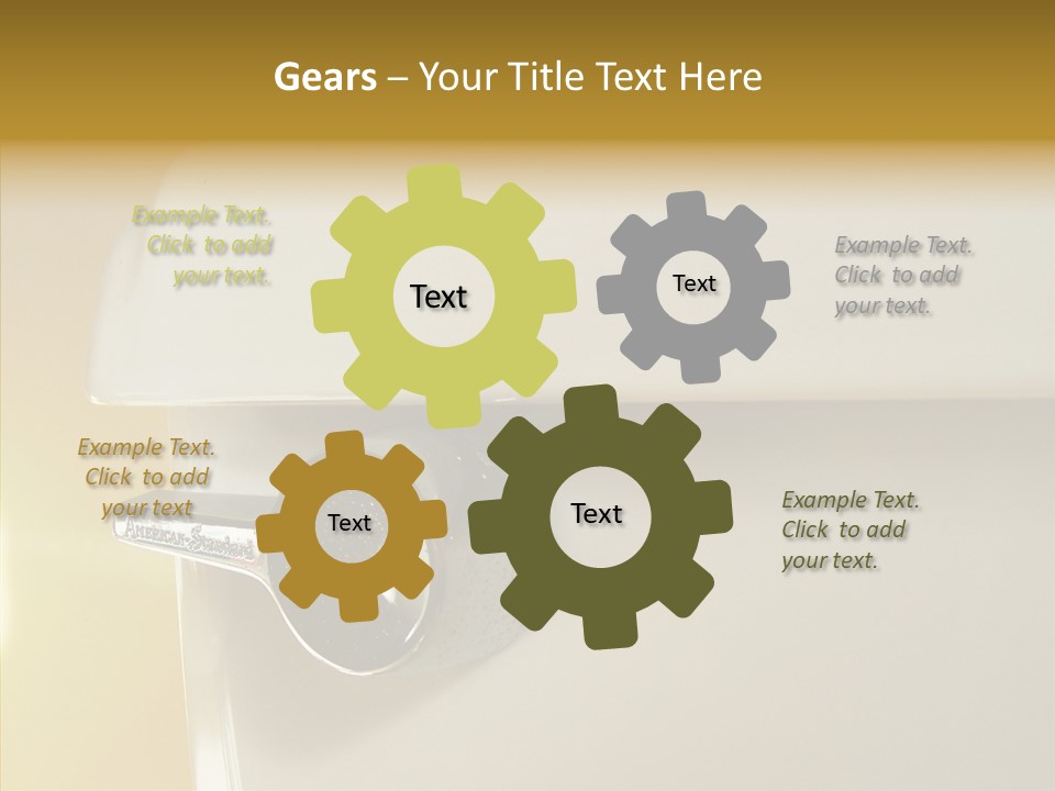 Senior  Touching White PowerPoint Template