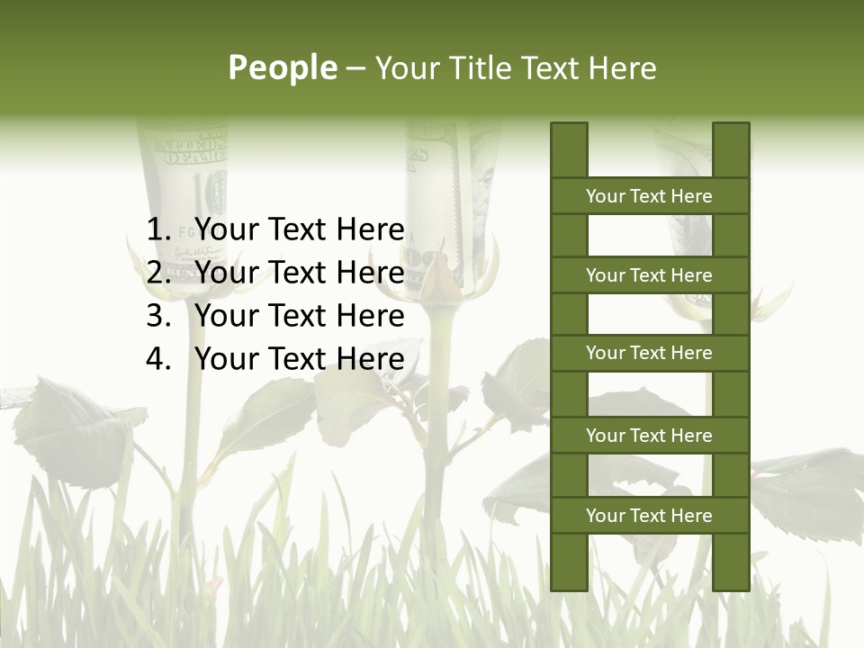 Senior  Background Holding Hands PowerPoint Template